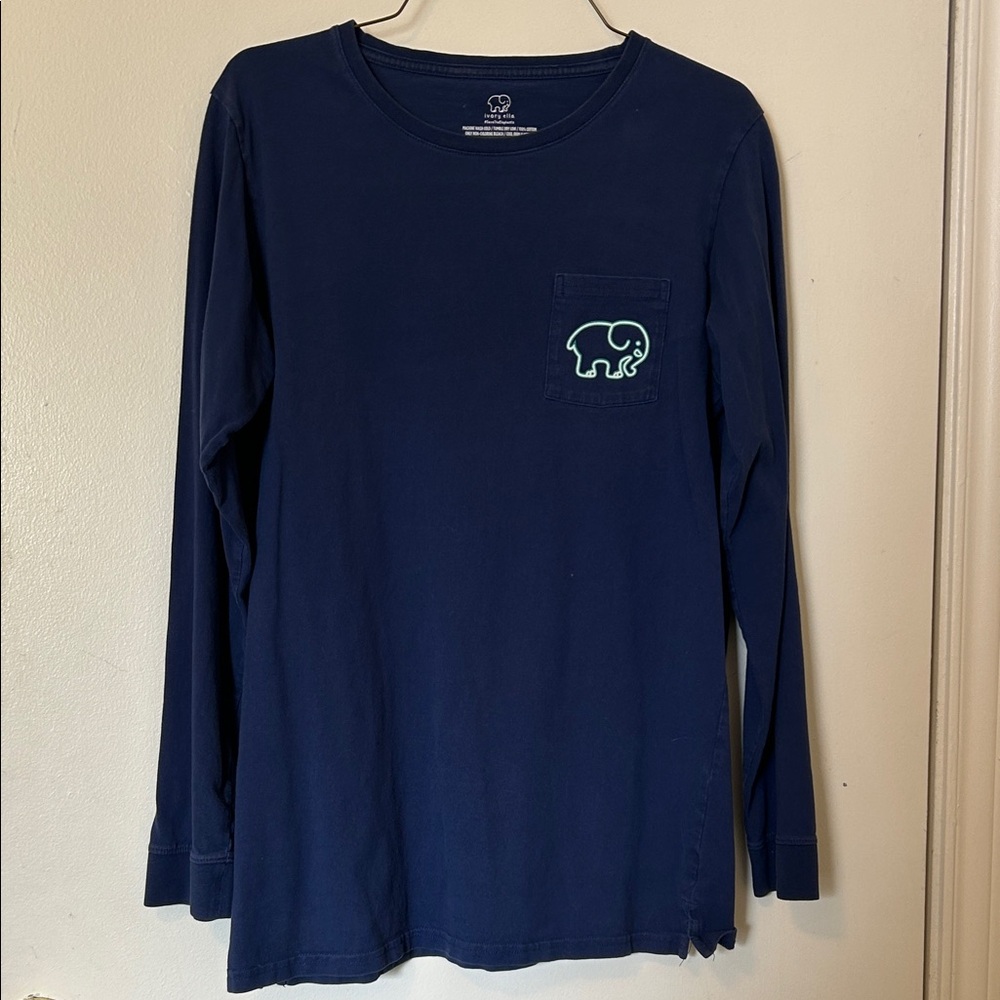 Ivory Ella Navy Long Sleeve Women’s Tee
